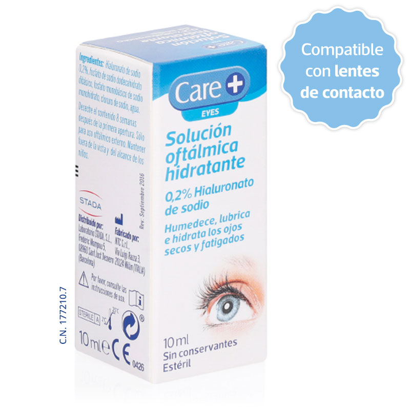 gotas oculares hidratantes para Ojos Secos con äcido Hialurónico al 0,2%